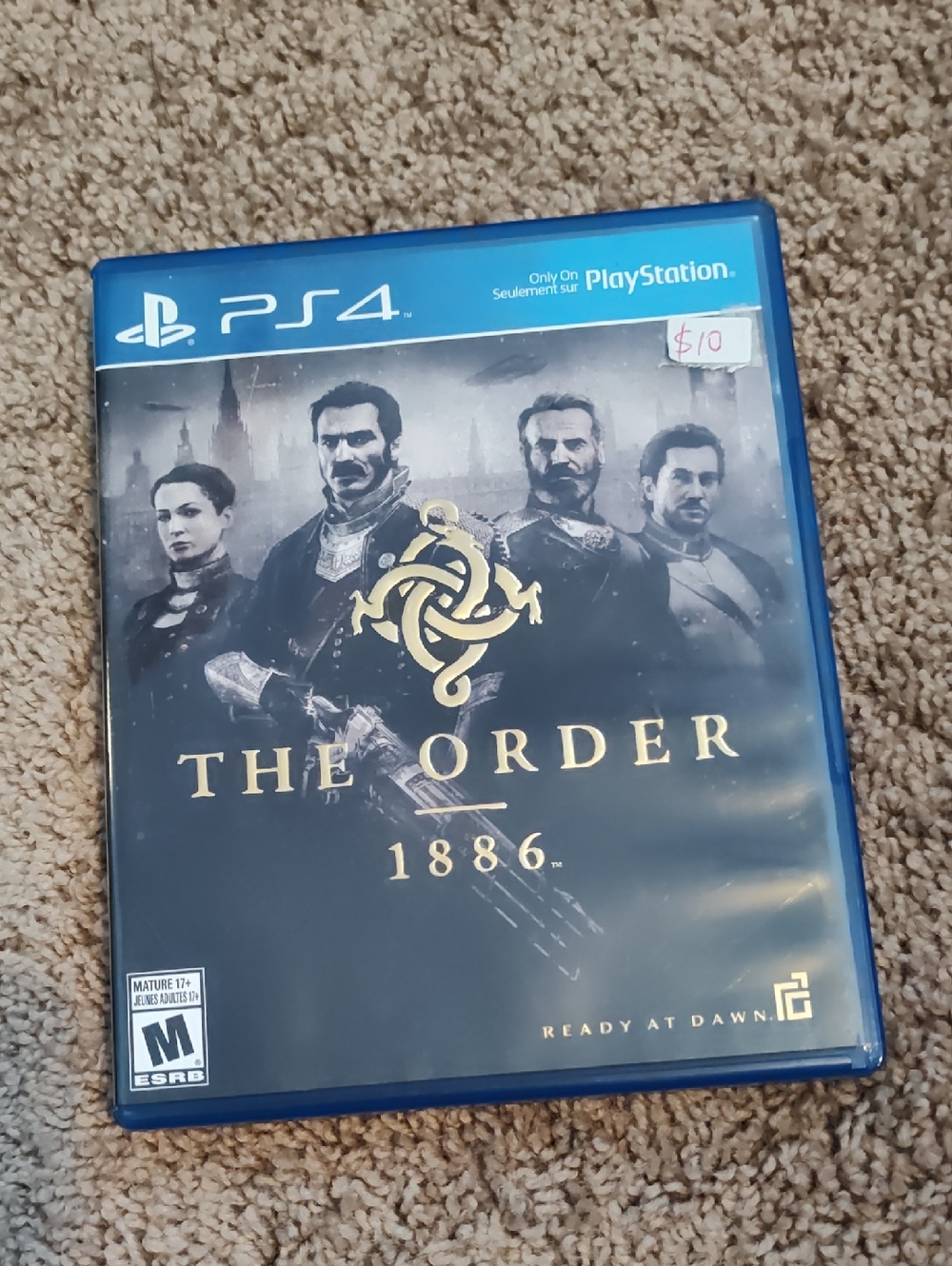 Sony PS4 Game Disc - Black & Blue The Order 1886 Art